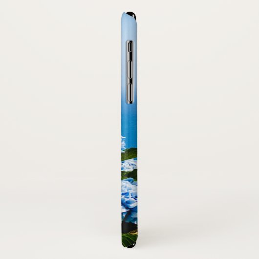 Blue Hydrangea op gradiënt oceaan Positano Case-Mate iPhone Case (Achterkant/links)