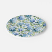 Blue Hydrangea Papieren Bordje (Gekanteld)