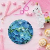 Blue Hydrangea Papieren Bordje (Feest)