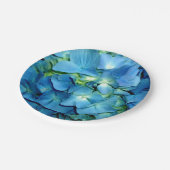 Blue Hydrangea Papieren Bordje (Gekanteld)