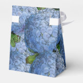 Blue Hydrangea Party Favor Box Bedankdoosjes (Achterkant)
