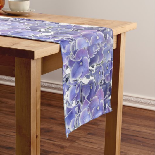 Blue Hydrangea Pattern Table Runner Medium Tafelloper (Voorbeeld)