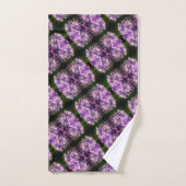 Blue Hydrangea Petals Abstract Kunstpatroon Bad Handdoek (Handdoek)