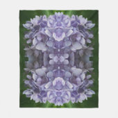 Blue Hydrangea Petals Abstract Kunstpatroon Fleece Deken (Voorkant)