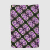 Blue Hydrangea Petals Abstract Kunstpatroon Golfhanddoek (Voorkant)
