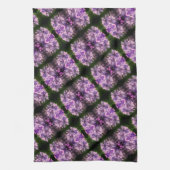 Blue Hydrangea Petals Abstract Kunstpatroon Theedoek (Verticaal)