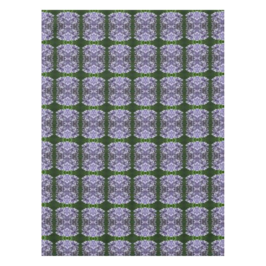 Blue Hydrangea Petals Abstracte Floral Tafelkleed (Voorkant)