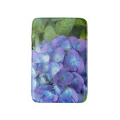 Blue Hydrangea Petals Floral Badmat (Voorkant Verticaal)