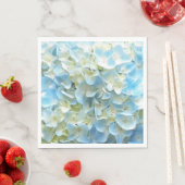 Blue Hydrangea Petals Floral Servet (Insitu)