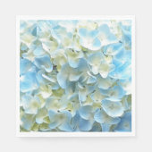 Blue Hydrangea Petals Floral Servet (Voorkant)
