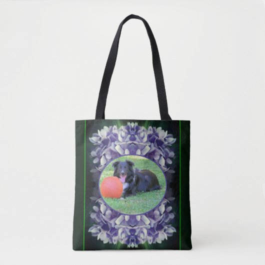 Blue Hydrangea Petals Lijst Creëer Uw eigen foto Tote Bag (Voorkant)