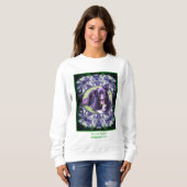 Blue Hydrangea Petals Lijst Creëer Uw eigen foto Trui (Voorkant volledig)