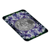 Blue Hydrangea Petals Lijst Uw foto toevoegen Magneet (Rechterzijde)