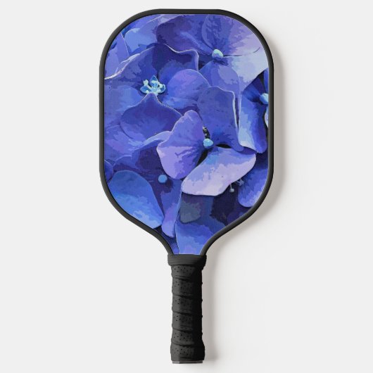 BLUE HYDRANGEA PICKLEBALL PADDLE (Voorkant)