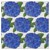 Blue Hydrangea Print Fabric Stof (Swatch)