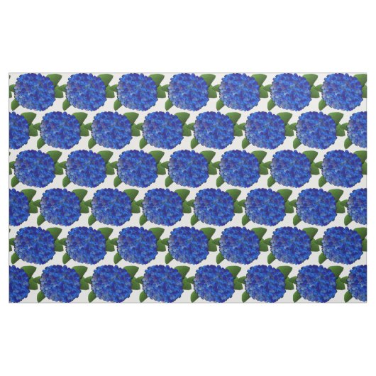 Blue Hydrangea Print Fabric Stof (Fat Quarter)