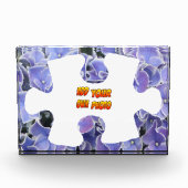 Blue Hydrangea Puzzle Piece Cust. Fotoblok (Voorkant)