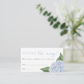 Blue Hydrangea raden hoeveel douchegame Kaart (Staand voorkant)