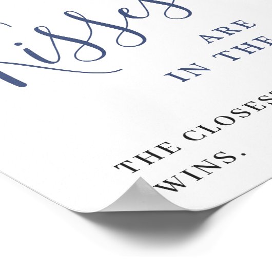 Blue Hydrangea raden hoeveel Vrijgezellenfeest Poster (Hoek)