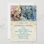 Blue Hydrangea repetitie diner  Bloemen Kaart (Voorkant)