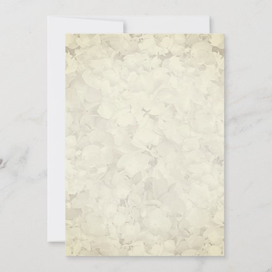 Blue Hydrangea repetitie diner  Bloemen Kaart (Achterkant)