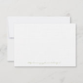 Blue Hydrangea Response Card RSVP Kaartje (Achterkant)