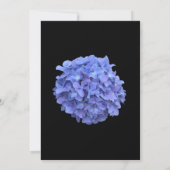Blue Hydrangea Retirement Party Invitation Kaart (Achterkant)
