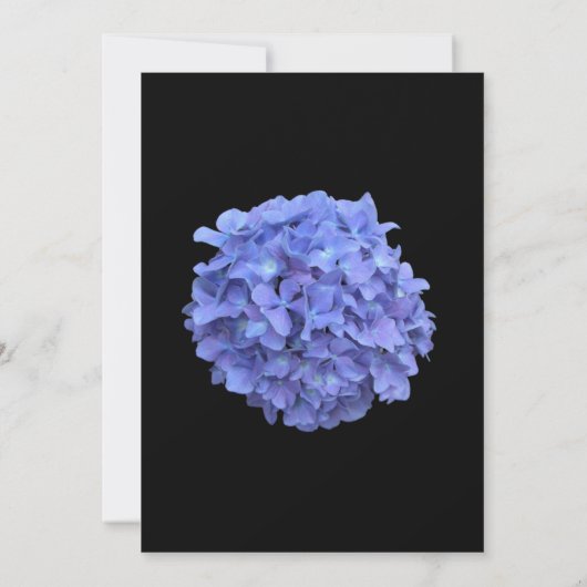 Blue Hydrangea Retirement Party Invitation Kaart (Achterkant)