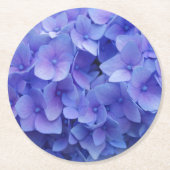 Blue Hydrangea Ronde Kartonnen Onderzetter (Voorkant)