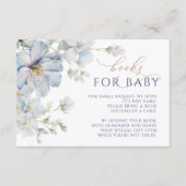 Blue Hydrangea & Roos Flowers Boeken aanvragen Kaa Informatiekaartje (Voorkant)