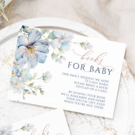 Blue Hydrangea & Roos Flowers Boeken aanvragen Kaa Informatiekaartje