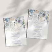 Blue Hydrangea & Roos Reception Enclosure Kaart