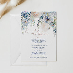 Blue Hydrangea & Roos Reception Enclosure Kaart