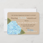 Blue Hydrangea Rustic Lees een boek Kaart (Voorkant)