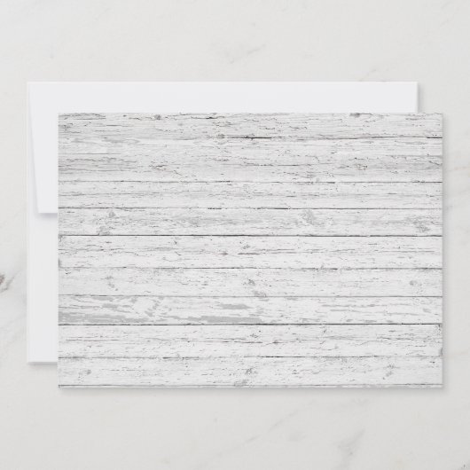 Blue Hydrangea Rustic Waterverf Vrijgezellenfeest Kaart (Achterkant)