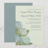 Blue Hydrangea/Sage Green Kaart (Voorkant / Achterkant)