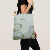 Blue Hydrangea/Sage Green Tote Bag (Dichtbij)