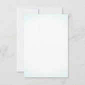 Blue Hydrangea Seashell Place Card Kaart (Achterkant)