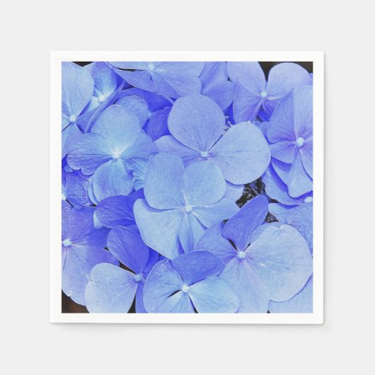 Blue Hydrangea Servetten (Voorkant)