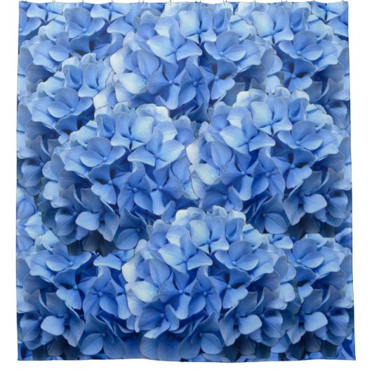 Blue Hydrangea Shower Curtain Douchegordijn (Voorkant)