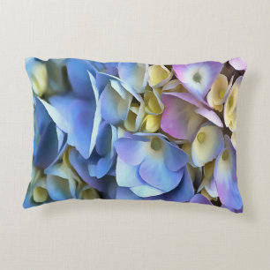 Blue Hydrangea Shrub Artistic Bossom Accent Kussen