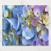 Blue Hydrangea Shrub Artistic Bossom Bier Etiket (Enkel label)