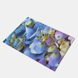 Blue Hydrangea Shrub Artistic Bossom Deurmat
