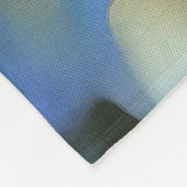 Blue Hydrangea Shrub Artistic Bossom Fleece Deken (Hoek)