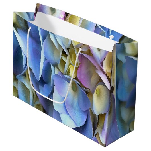Blue Hydrangea Shrub Artistic Bossom Large Cadeautasje (Voorkant Gekanteld)