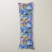 Blue Hydrangea Shrub Artistic Bossom Lichaamskussen (Voorkant Verticaal)