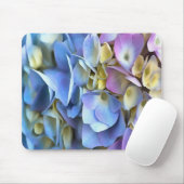 Blue Hydrangea Shrub Artistic Bossom Muismat (Met muis)