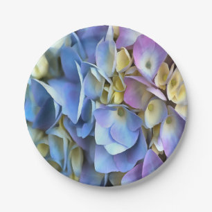 Blue Hydrangea Shrub Artistic Bossom Papieren Bordje