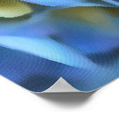 Blue Hydrangea Shrub Artistic Bossom Poster (Hoek)