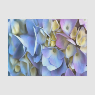 Blue Hydrangea Shrub Artistic Bossom Tissuepapier